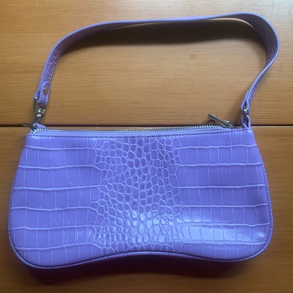 JW Pei Eva Shoulder Bag- Purple Croc - Picture 6 of 7